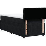  Box spring krevet s madracem crni 90x190 cm baršunasti | shoptok.hr