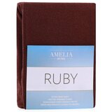 AmeliaHome Plahta s gumom Ruby 120-140x200 cm, smeđa Cijene