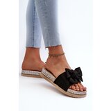 Boto Women's Platform Slide Sandals with Bow Black Aflia | Shoptok.si