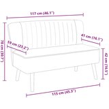 SOFA 117x55,5x77 cm Tkanina Zelena | shoptok.hr