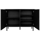 noo.ma Crna komoda s rupom za kabele 120x88x50 cm Suumo – | shoptok.hr