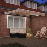  Skrovita tenda Šareni 350 x 250 cm Tkanina i čelik | Eponuda.ba