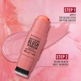 Rimmel London Multi-Tasker Blush'N'brush rumenilo u olovci s kistom nijansa 100 Cotton Candy 8 g | shoptok.hr
