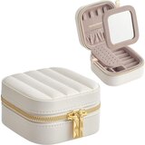 Songmics Potovalna škatlica za nakit Home Anah Collection, bela | Shoptok.si