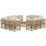  Set vanjskih sofa 13 pcs Prirodna i krema bijela Poliester | Eponuda.com