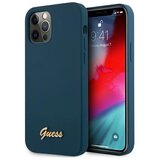 Guess HARDCASE ZA IPHONE 12 PRO MAX 6.7 MODRA S KOVINSKIM LOGOTIPOM, (21834337) | Shoptok.si