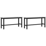  Klupa za blagovanje 2 pcs Siva Sonoma 100 x 32 5 x 48 5 cm | shoptok.hr