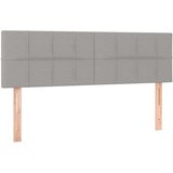  Krevet s oprugama i madracem svjetlosivi 140x190 cm od tkanine | shoptok.hr