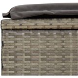  Vrtna postelja s streho siva 211x57x140 cm poli ratan - - Siva - 17.8 - N/A - 2025--Uvoz_4 | Shoptok.si