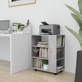 vidaXL s kotačima siva boja betona 60 x 35 x 75 cm od iverice | shoptok.hr