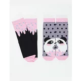 Denokids Panda & Crema Girl Socks Set of 2