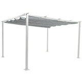 SUNFUN Jakarta Paviljon sa sjenilom na namatanje XL (300 x 400 x 230 cm, Svijetlosive boje, Faktor zaštite od svjetla: UV 50+) | shoptok.hr