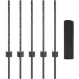 vidaXL Set ograde za piliće Set od 2 Siva Metal Velika Čvrsta Cijene
