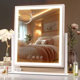 LED kozmetično ogledalo z 10x povečavo