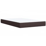  Krevet box spring s madracem tamnosmeđi 120 x 190 cm od tkanine | shoptok.hr