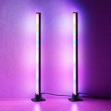 Trio Leuchten Črna namizna svetilka z LED z daljinskim upravljalnikom in RGB - Arnold | Shoptok.si