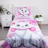 Jerry Fabrics Rožnata enojna bombažna otroška posteljnina 140x200 cm Marie Cat "Pink" – | Shoptok.si