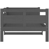  Dnevni ležaj od masivne borovine sivi 90 x 200 cm | shoptok.hr