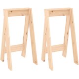  Stolci 2 kom 40 x 40 x 75 cm od masivne borovine | shoptok.hr