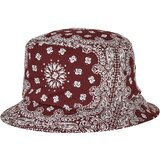 Flexfit Bandana Print Bucket Hat Cherry/White Cene