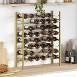  Stalak za vino za 48 boca zlatni metalni | shoptok.hr