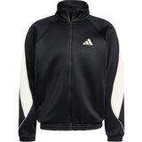 Adidas Športna jopa na zadrgo 'Stadium' črna / bela Cene