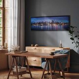 Slika - New York Nights 90x30 U crnom drvenom okviru | shoptok.hr