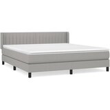 Maison Chic Box spring postelja - Vzmetna postelja z vzmetnico svetlo siva 180x200 cm blago SL1053, (21910103) | Shoptok.si