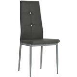  Jedilni stoli 6 kosov umetno usnje sive barve, (20948112) | Shoptok.si