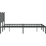  Metalni okvir za krevet s uzglavljem crni 120x200 cm | shoptok.hr