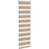 Zebra zavjesa Pješčano smeđa 45x150 cm Širina tkanine 40,9 cm Poliester | shoptok.hr