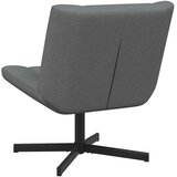  Stolica na kotačiće Tamnosiva 63 x 75 x 76 cm tkanina | shoptok.hr
