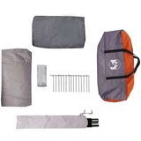  Teepee šotor s streho Siva in oranžna 720 x 465 x 295 cm, (5000091115) | Shoptok.si