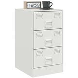 vidaXL Noćni ormarići 2 kom bijeli 34 5 x 39 x 62 cm čelični | shoptok.hr