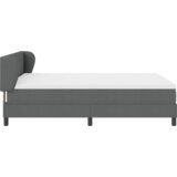 vidaXL Box Spring Postelja z Blazino Temno Siva 160x200 cm Tkanina | Shoptok.si