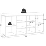 MID.YOU Regal Za Čevlje Hinsol, Barva Hrasta | Shoptok.si