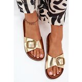 Boto Women Sandals On Cork Platform With Buckle Golden Vianara | Shoptok.si