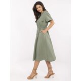 Italy Moda Dress-MI-SK-109898.68-khaki | Shoptok.si