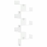  Zidne kutne police bijele 45x45x147 cm od konstruiranog drva | Eponuda.com