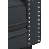 vidaXL Chesterfield kauč fotelja crna umjetna koža | shoptok.hr