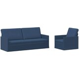  Set sofe 2 pcs Plava Tkanina - Plava 1-sjedalni + 3-sjedalni (180 cm) | shoptok.hr