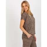 Sublevel Blouse-D73771R10978Q-brown | Shoptok.si