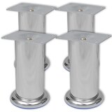  Noge za kauč 8 kom okrugle kromirane 120 mm | Eponuda.ba