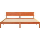  Konstrukcija postelje z vzglavjem Voskast rjav 180 x 200 cm, (5000126583) | Shoptok.si
