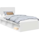  Okvir za krevet Bijelo 75 x 190 cm Čvrsto borovo drvo | shoptok.hr