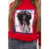 Kesi Blouse with graphics American Girl red S/M - L/XL | Shoptok.si