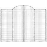  Lučne gabionske košare 5 kom 200x30x40/60 cm pocinčano željezo | shoptok.hr