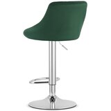 KAST barska stolica - baršunasto zelena / kromirana baza | shoptok.hr