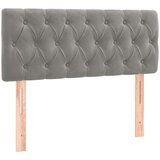 Box spring postelja z vzmetnico svetlo siv 90x190 cm žamet, (20901724) | Shoptok.si