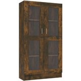 vidaXL Vitrina dimljeni hrast 82,5x30,5x150 cm konstruiran les, (20620330) Cene